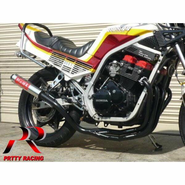 プリティ― HONDA CBR400F 紀の国屋 45π 分割式 4-2-1管 黒 マフラー
