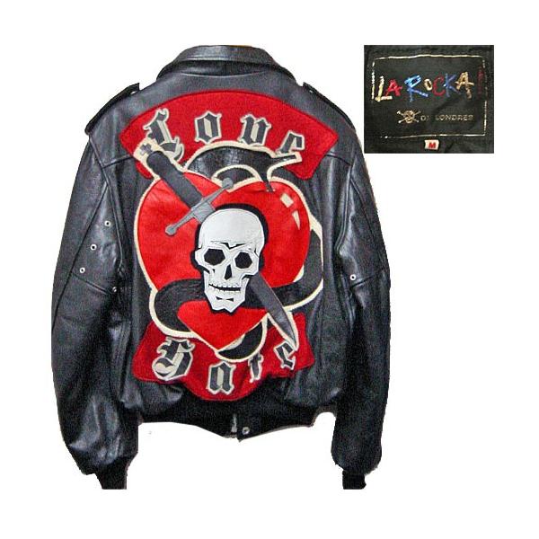 JOHNSONS・LA ROCKA! VINTAGE Flying Jacket LOVE HATE ラロッカ