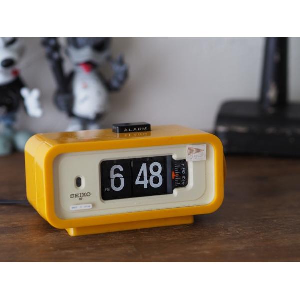 SEIKO（セイコー） パタパタ時計 デジタルクロック DP666T イエロー 50