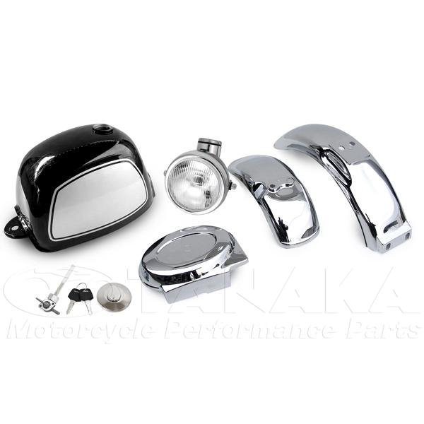 モンキー 田中商会直営店】ゴリラタイプ 外装5点セットブラックタンク