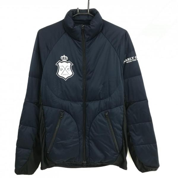 PEARLY GATES（パーリーゲイツ） ダウンジャケット ネイビー×黒 一部