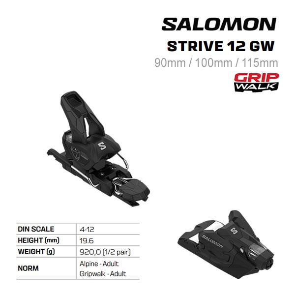 SALOMON（サロモン） ビンディング STRIVE 12 GW Black-Silver SALOMON