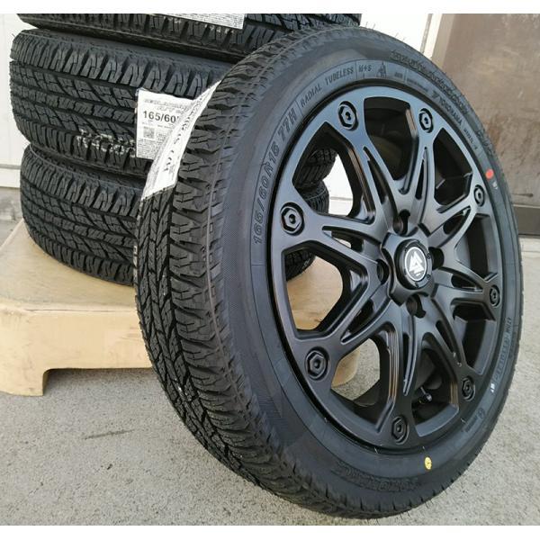 GEOLANDAR 人気ホイール 15インチ MUD-X マットブラック ハイゼット