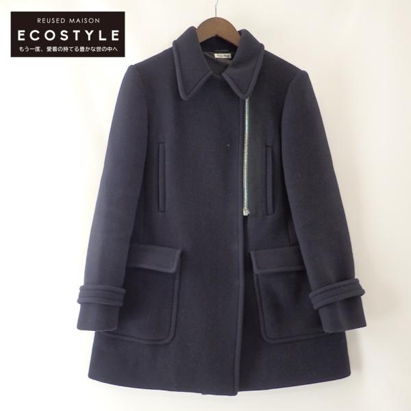 miu miu（ミュウミュウ） 国内正規/ ファスナーデザイン ウール