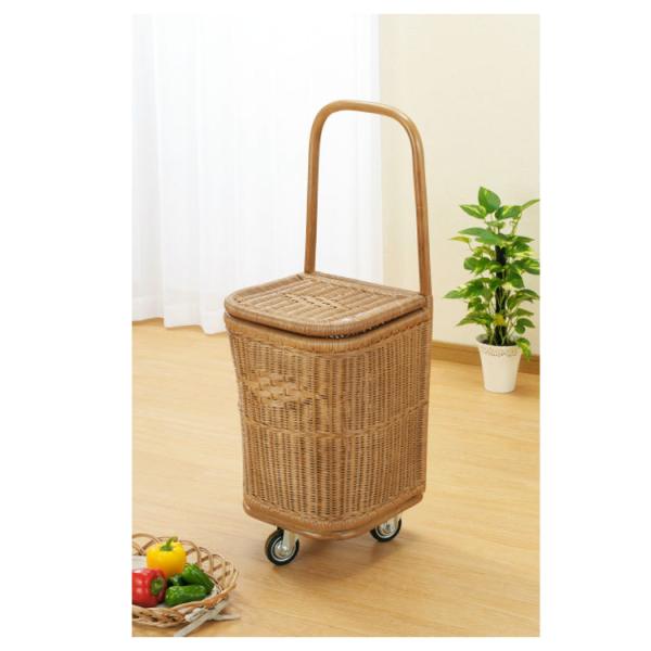 ラタンショッピングカート R-207 今枝商店 メーカー取り寄せ品 / 籐