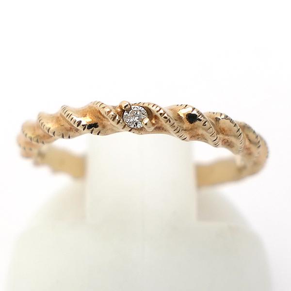 agete（アガット） K10 リング ダイヤモンド 0.01ct サイズ5号