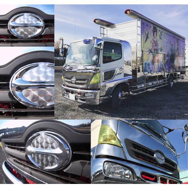 ステンレス 日野 Hマーク土台（＃800鏡面）グランドプロフィア