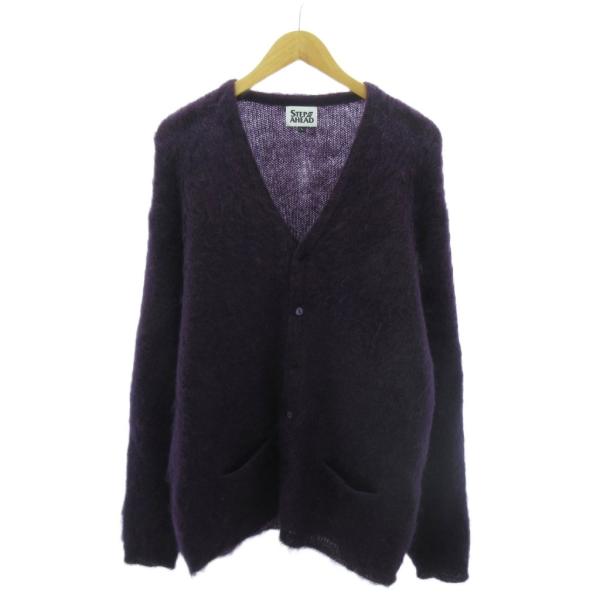 ステップアヘッド STEP AHEAD 美品 モヘアカーディガン ニット 長袖 L