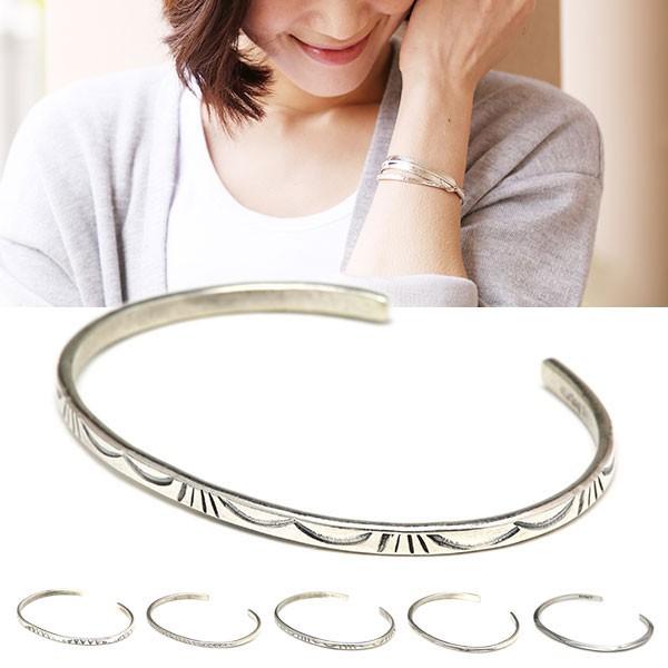 インディアンジュエリー ブレスレット シルバー バングル ナバホ