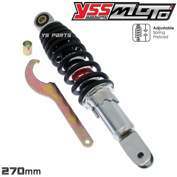 ツインダンパー YSSリアサス黒270mm ライブディオJ ライブディオZX