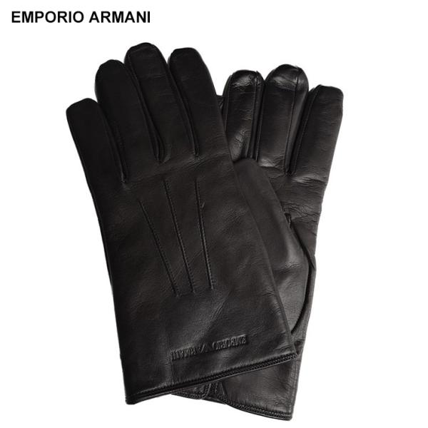 EMPORIO ARMANI エンポリオアルマーニ グローブ メンズ ラムレザー 裏