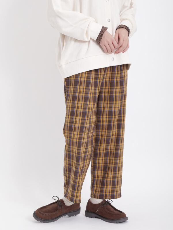 柄アソート裾タックパンツ（ボトムス/パンツ）【セール】｜Samansa