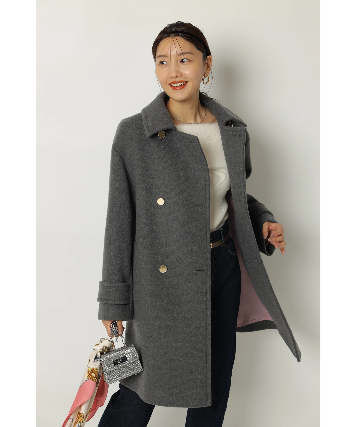 JUSGLITTY スタンダードPコート キャメル 1 ハンガーおまけ JUSGLITTY