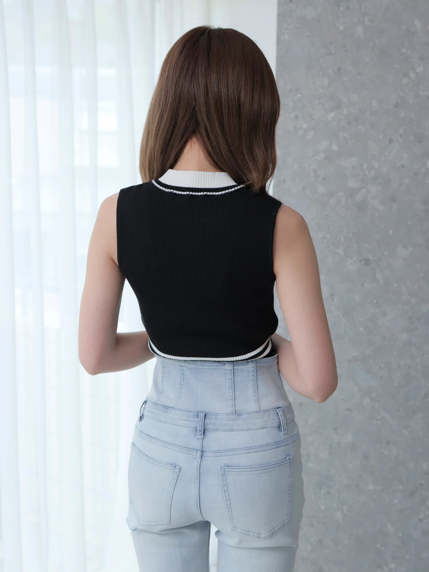 LIP SERVICE（リップサービス）｜ バイカラーラインLPノースリニット