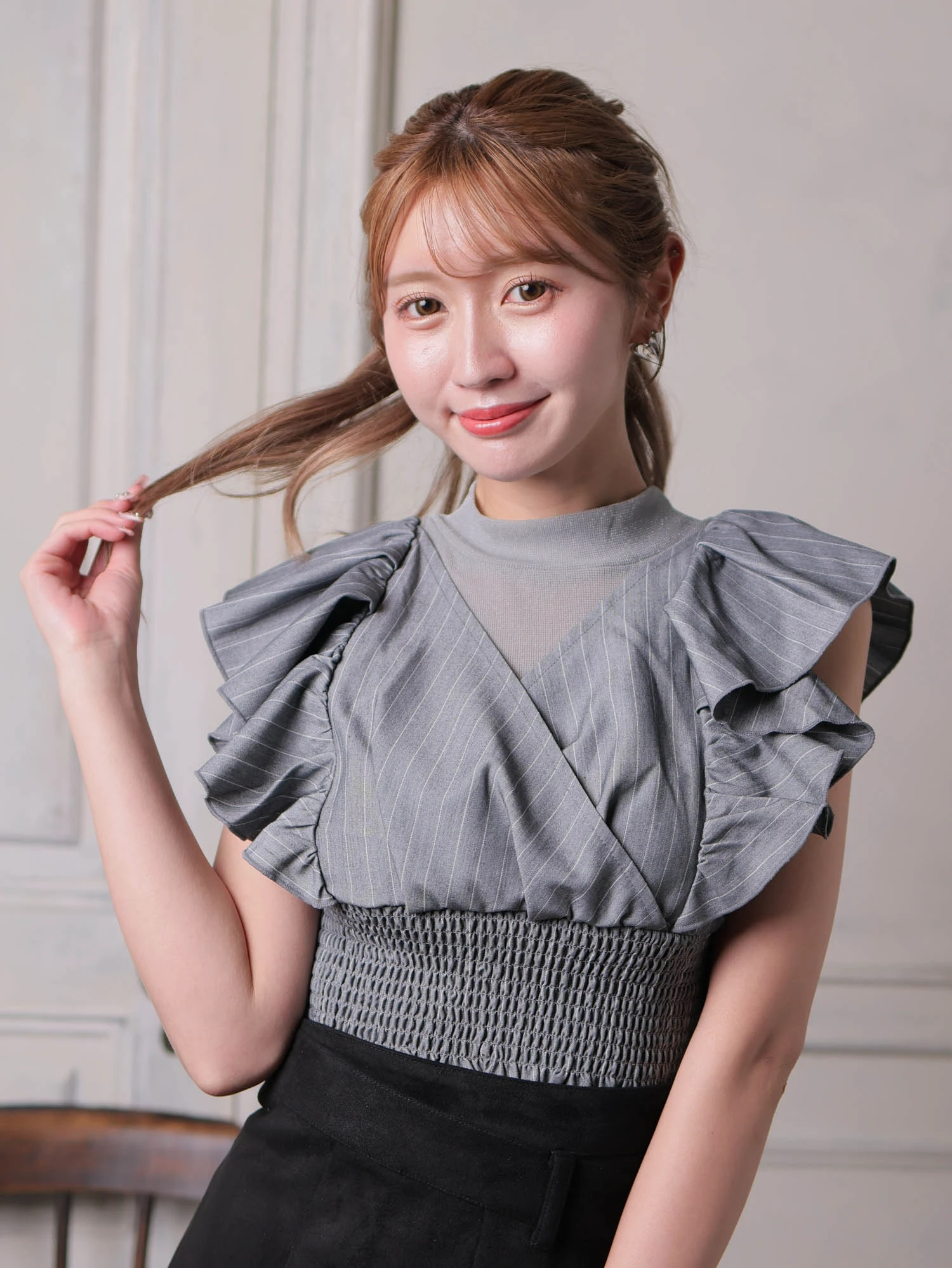 LIP SERVICE（リップサービス）｜ シアーレイヤードフリルトップス