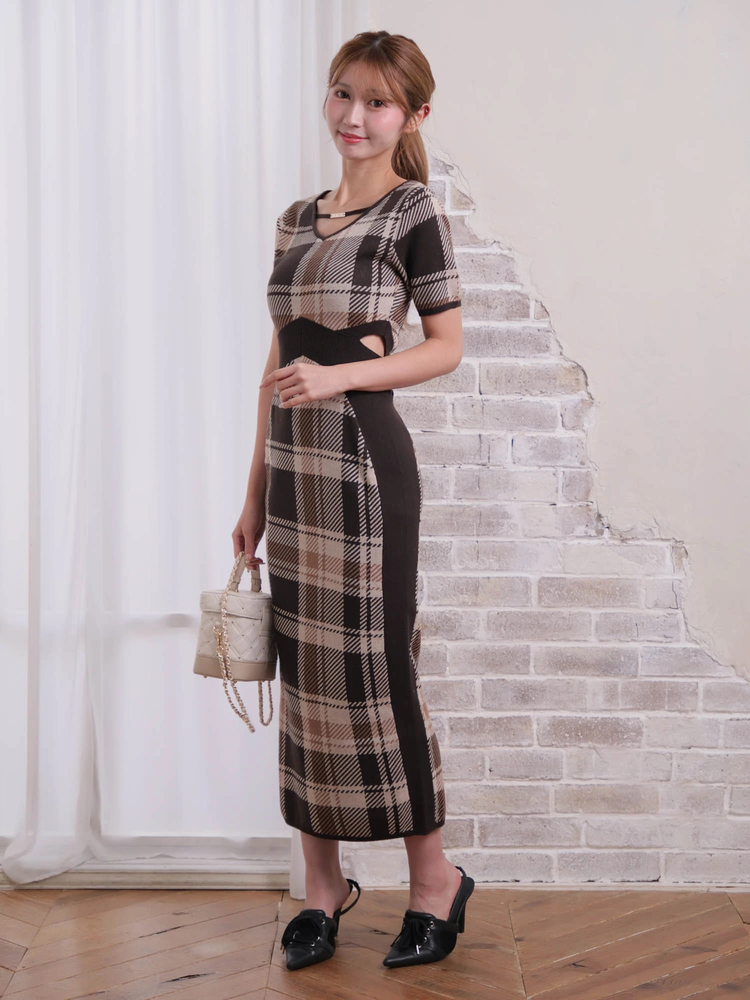 LIP SERVICE（リップサービス）｜ チェックジャガードカットアウト