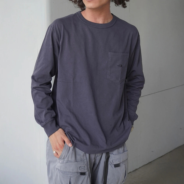 ザノースフェイスパープルレーベル]8オンス フィールドロングスリーブ
