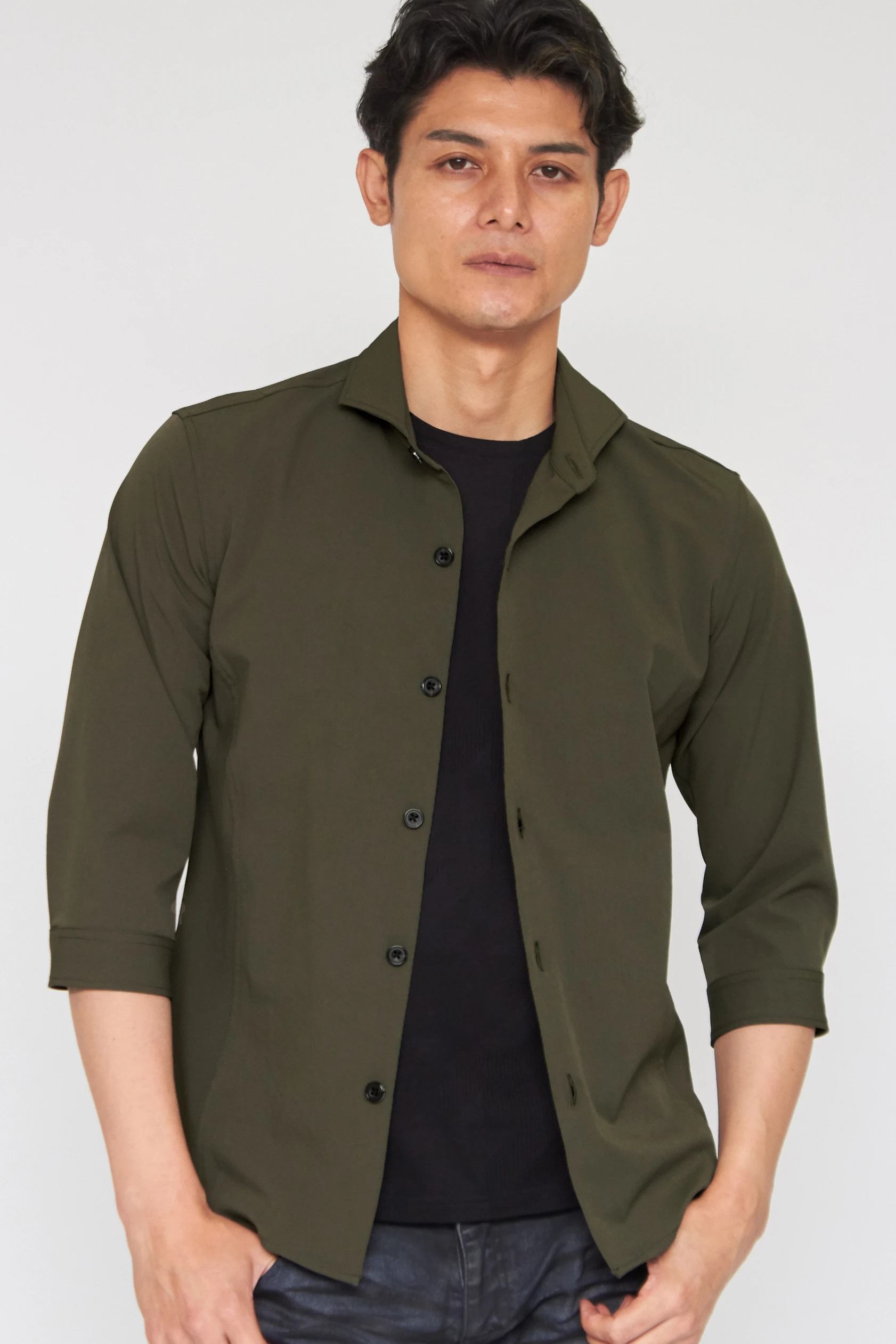 TORNADO MART∴チルドライ2WAYストレッチ7分袖シャツ / TORNADO MART