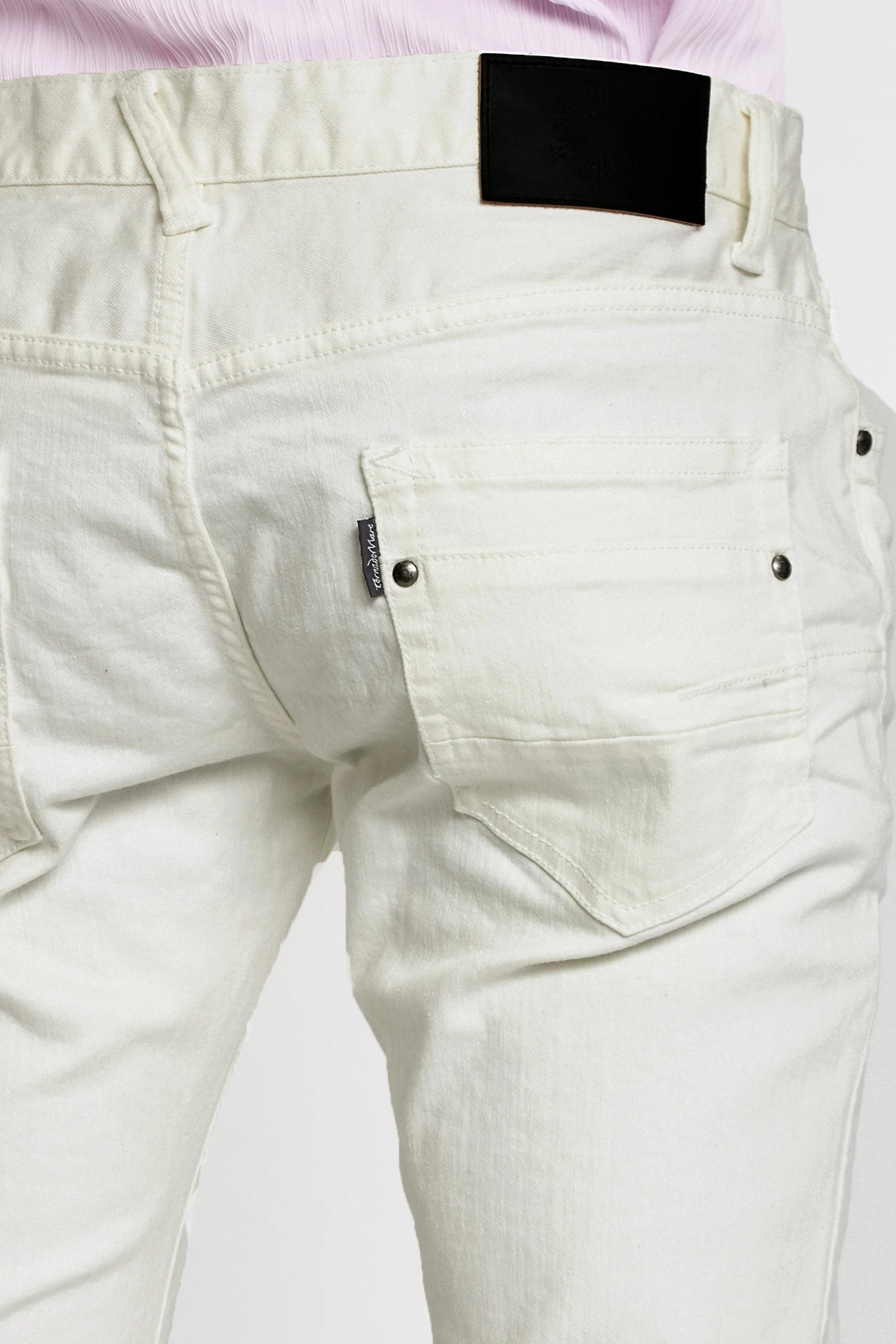 TORNADO MART∴ホワイトシェービングシューカットデニム / TORNADO