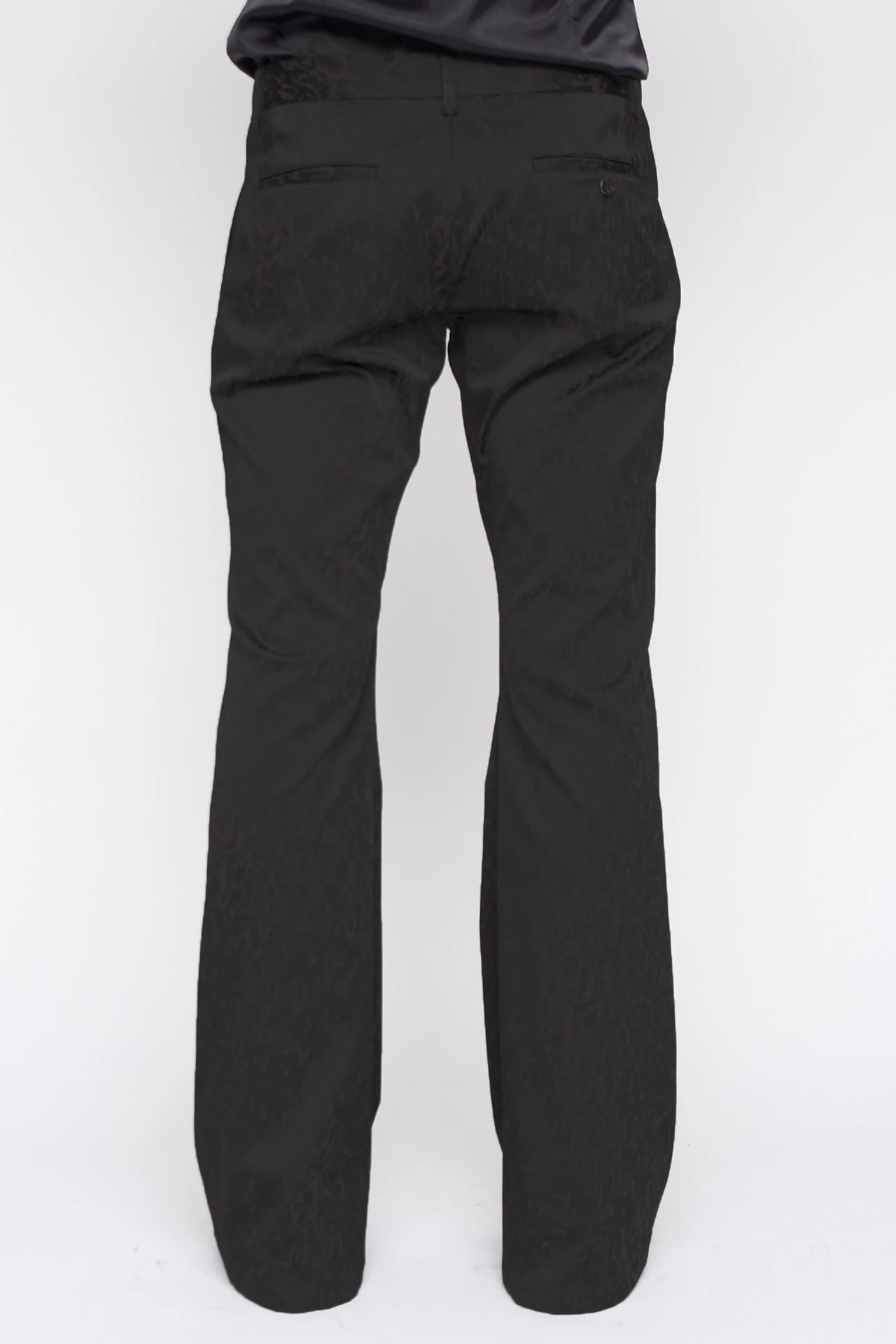 TORNADO MART∴シャイニーレオパードジャカードフレアーパンツ