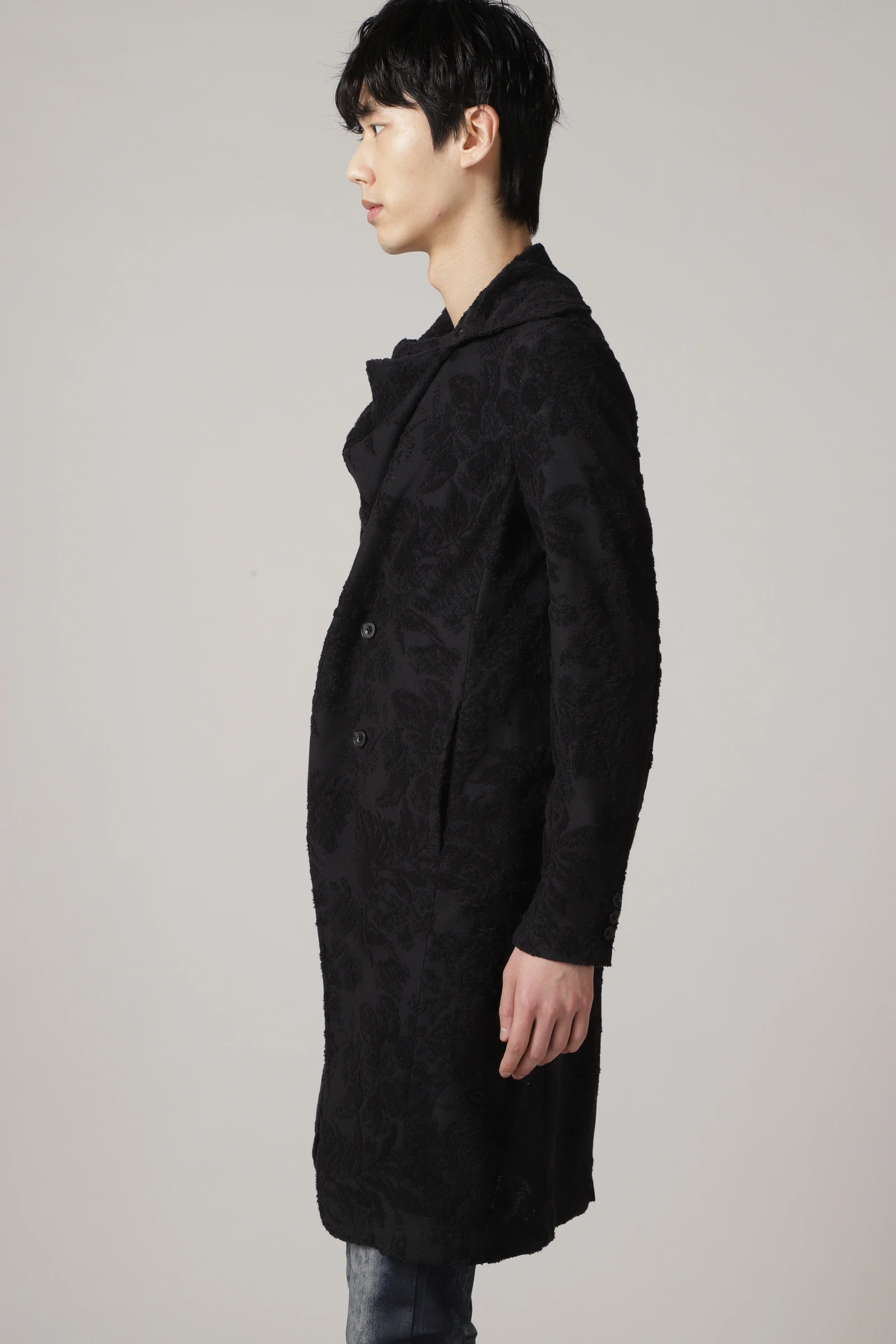 TORNADO MART∴フラワーパイルドレープコート / TORNADO MART