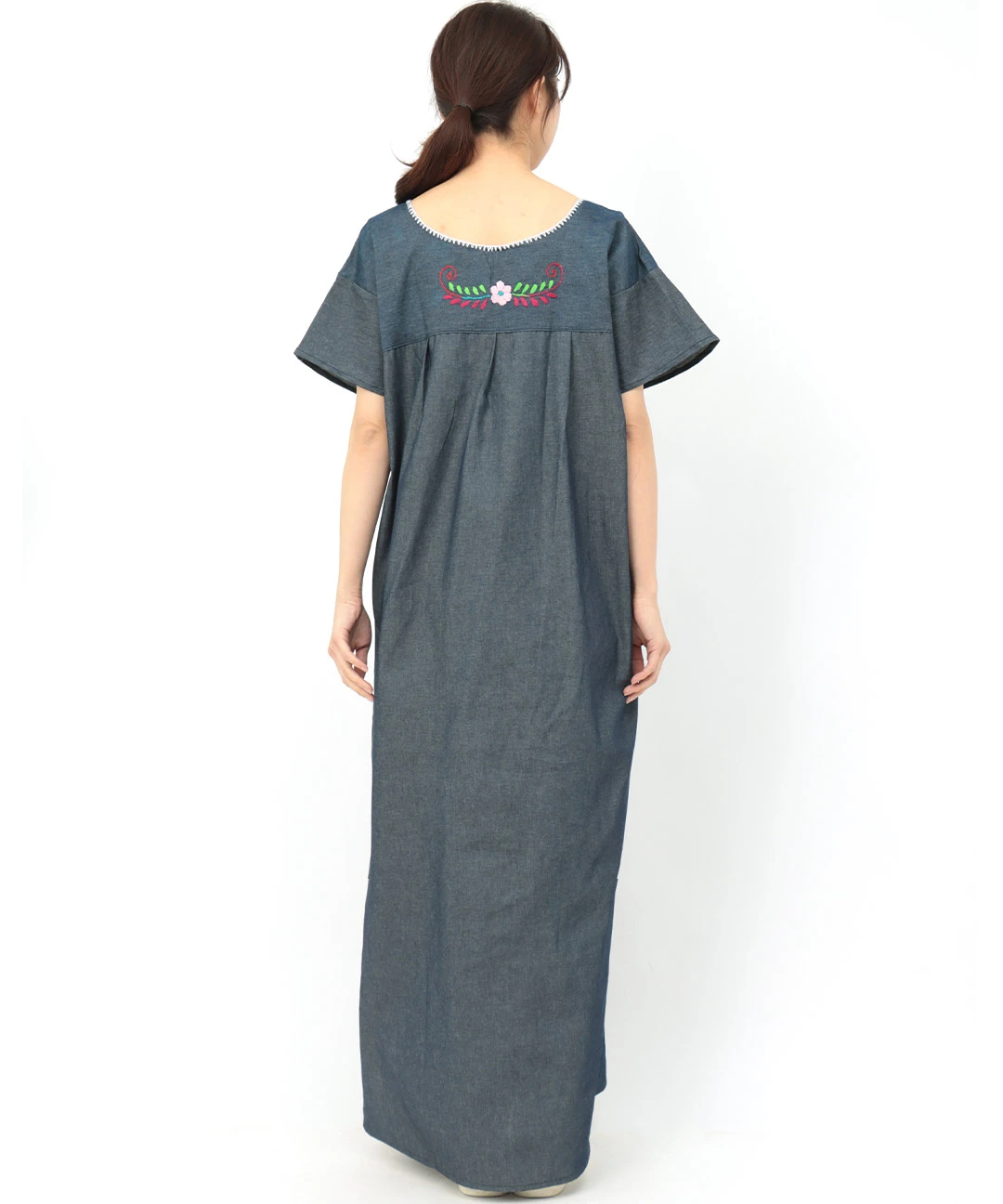 メキシコ刺繍シャンブレードレス【WEB限定】 / ワンピース