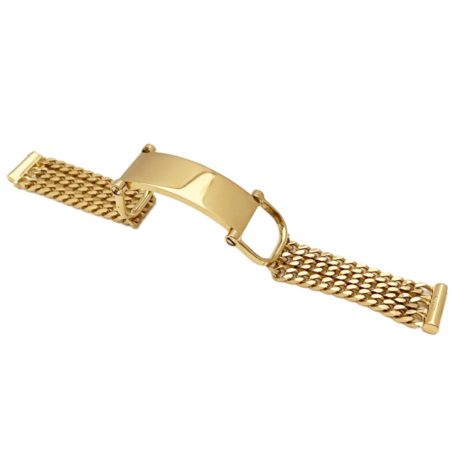 セリーヌ プレート&チェーン ブレスレット ゴールド CELINE