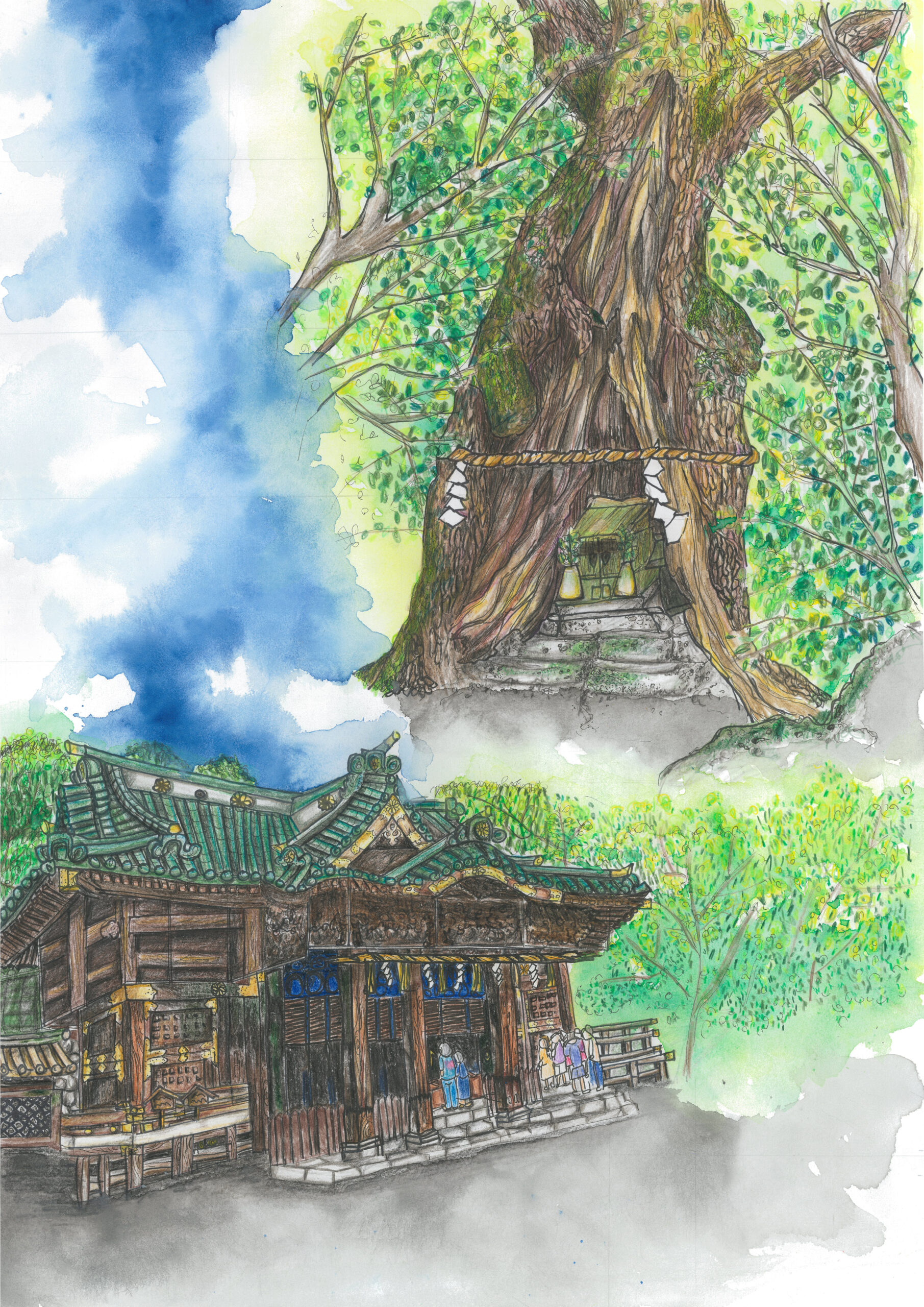 伊豆半島ジオパークこども絵画コンクール＊オンライン展覧会 | 南から