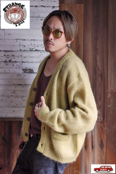 STRANGE TRIP」MIX MOHAIR CARDIGAN ストレンジトリップ ミックス