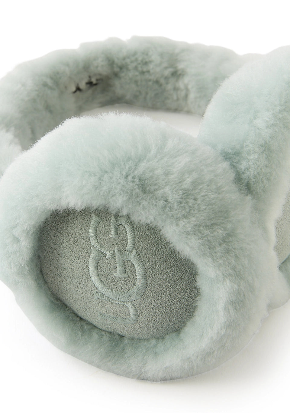 Sheepskin Embroidery Earmuff Grey Mist - UGG