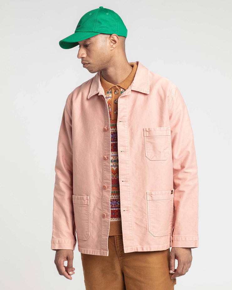 Le Mont St Michel Moleskin Authentic Work Jacket - Ash Pink