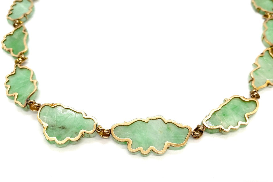 Jade K14翡翠ネックレス(No.126738) – JEX宝石ギャラリーオンライン