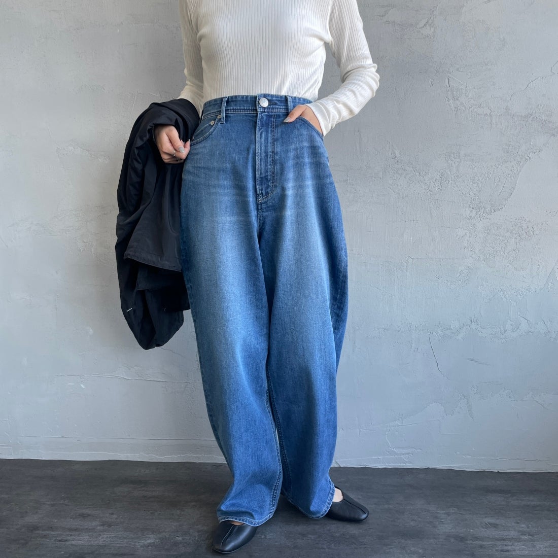 YANUK [ヤヌーク] 別注 JOAN for JEANS FACTORY ルーズストレート