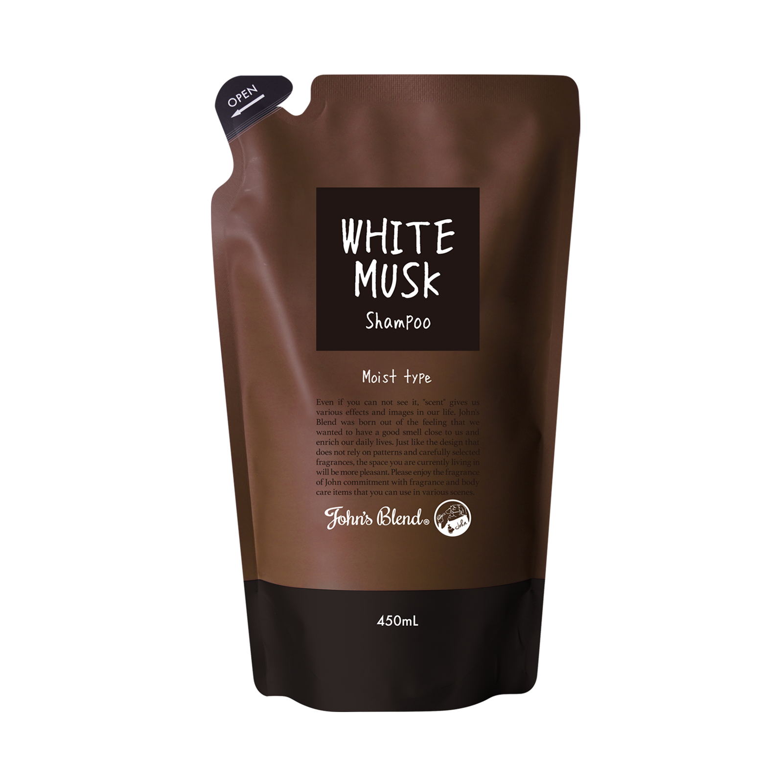 モイスト シャンプー リフィル パウチ ホワイトムスク John's Blend