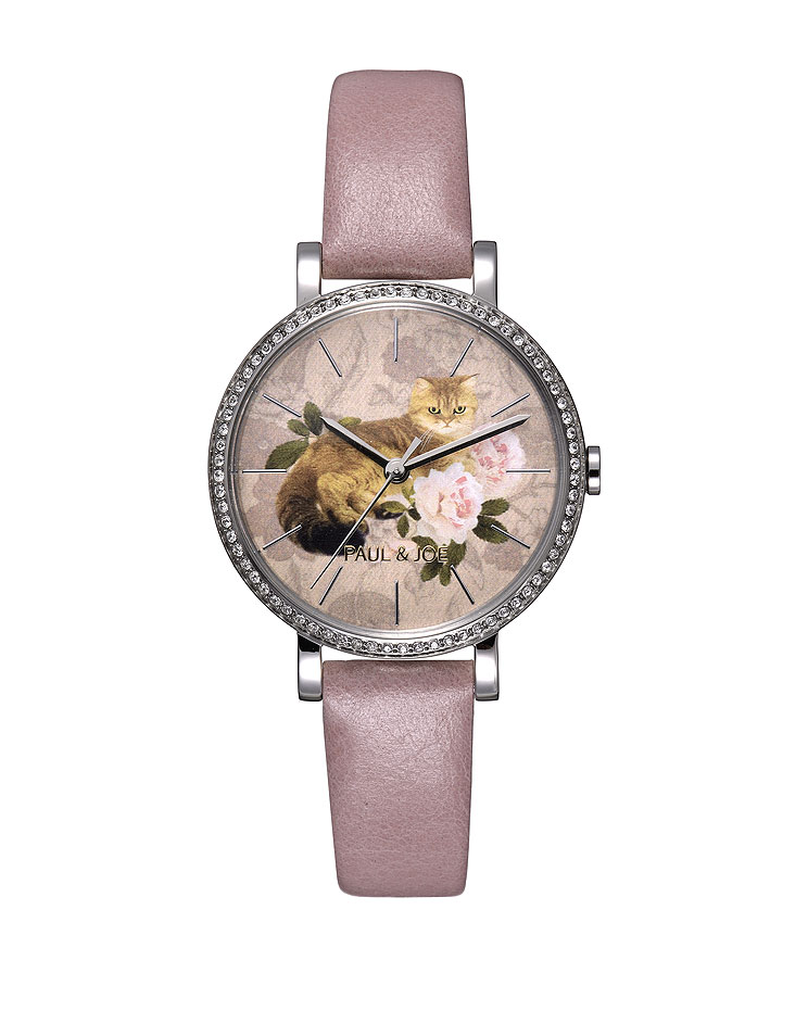 未使用　稼働中　PAUL&JOE ポール&ジョー 腕時計　クリザンテーム ポール & ジョー新作腕時計、クリザンテーム＆猫のヌネットの2大