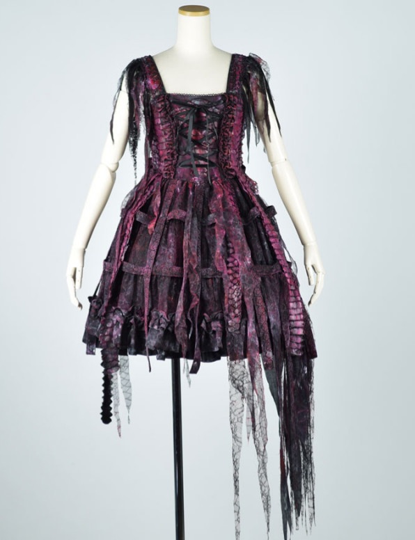 Review: H.Naoto Dragon Scale Birdcage Devil JSK🖤 | Josine Maaike