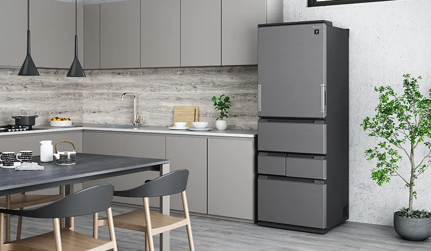 奥行き薄型デザイン | SJ-MW46M | 冷蔵庫：シャープ