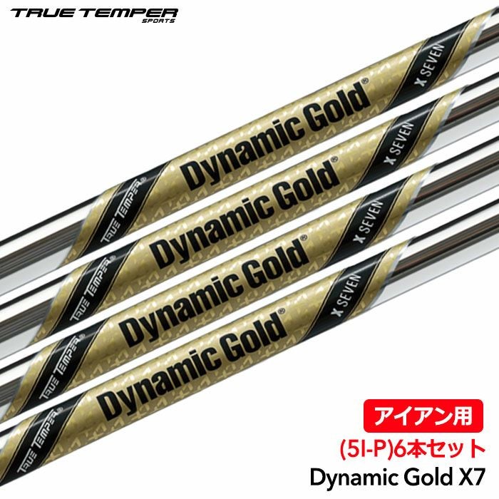 トゥルーテンパー Dynamic Gold X7 アイアン用 スチールシャフト 6本