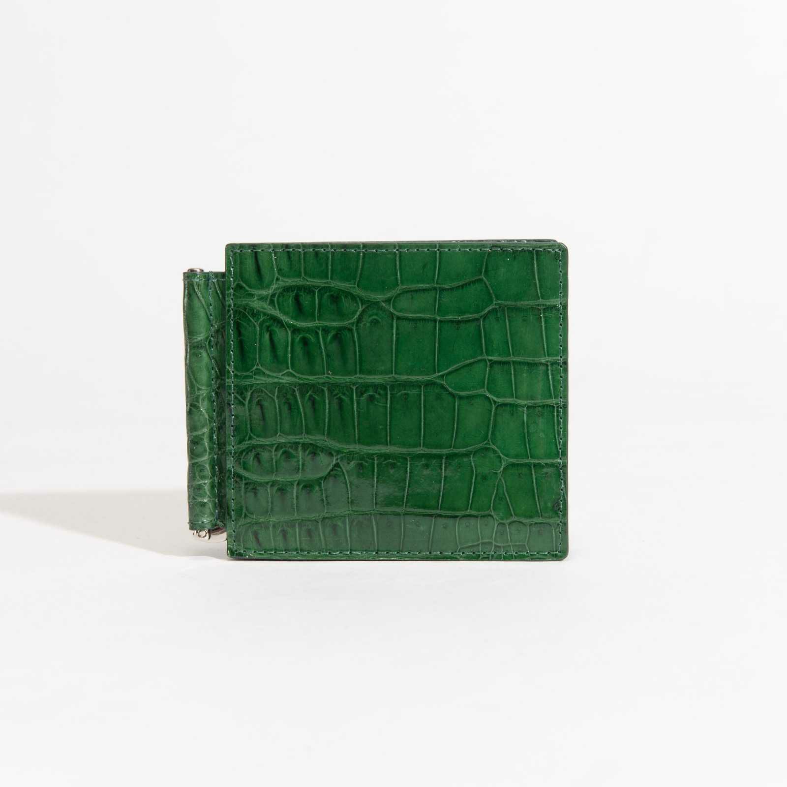 メンズ シャイニングクロコマネークリップ 裏面クロコ | かむろぎ