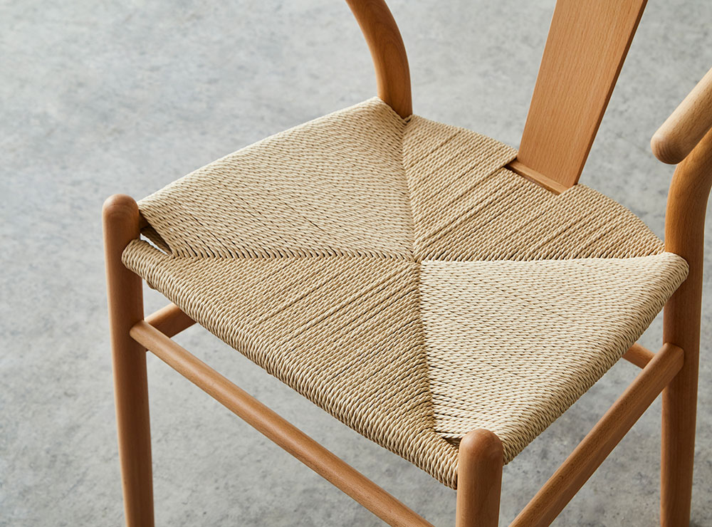 チェア単品 ペーパーコード座面の北欧風デザインチェア RC-601 ※1脚入