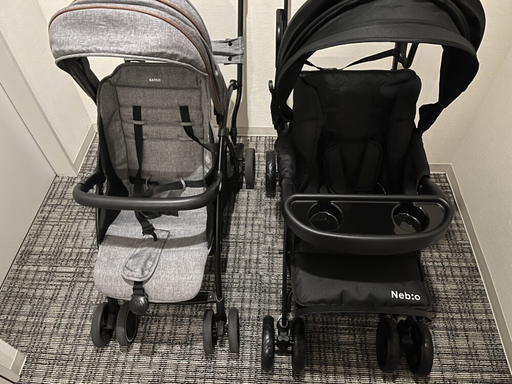 Nebio 二人乗りベビーカー アミティエ ブラック アミティエF ネビオ