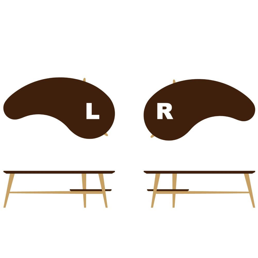 CIVILしずく型リビングテーブル(ウォールナット＋オーク) – 柏木工株式