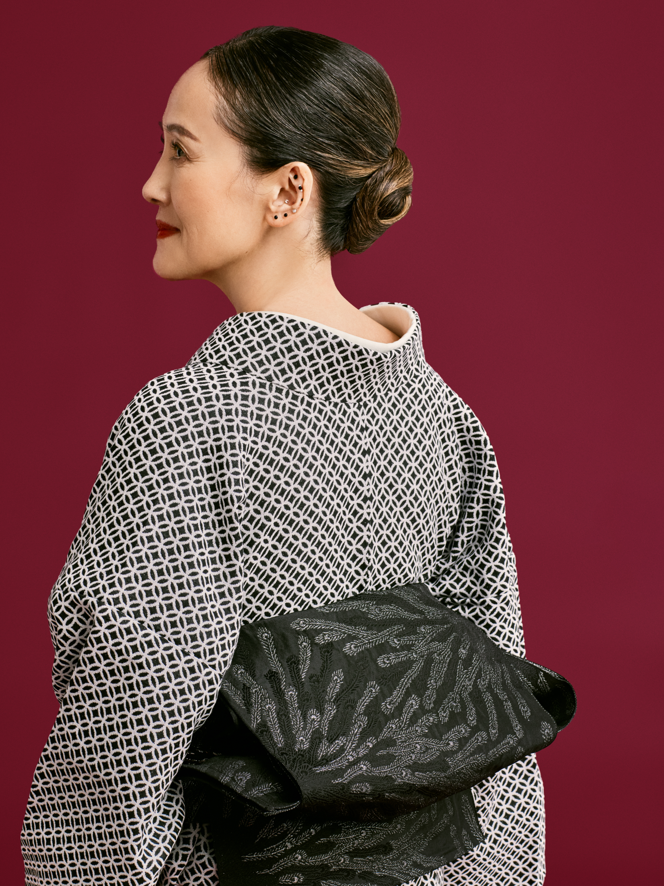 兵児帯｜孔雀の羽根 黒銀｜KAPUKI