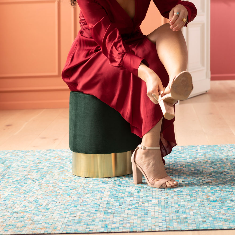 チェリー ダークグリーンブラス O35cm スツール * - スツールの通販