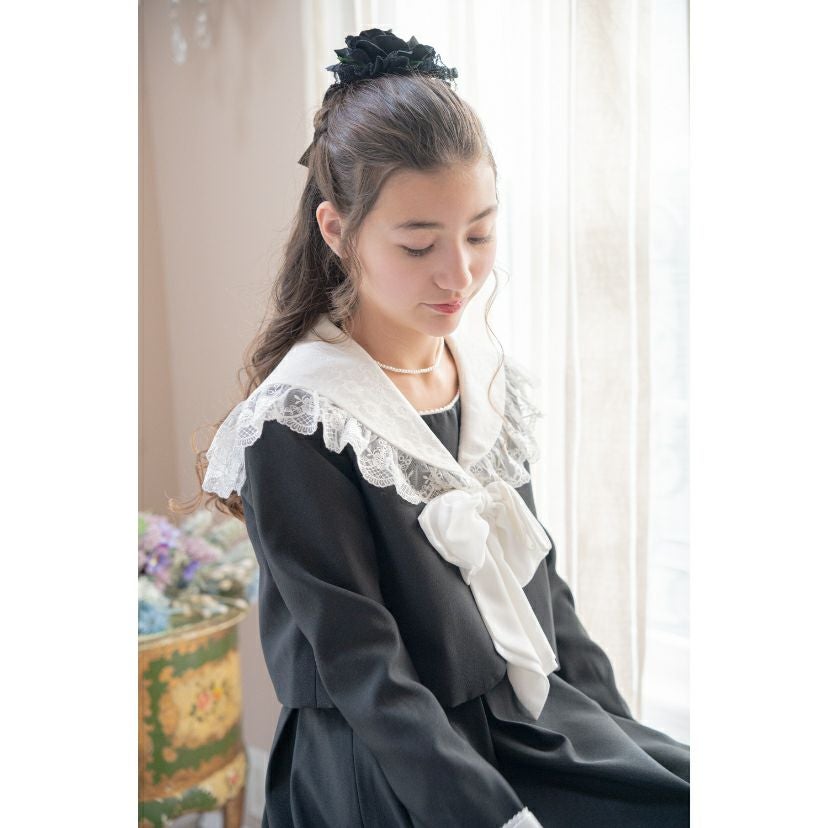 送料無料【卒服最終セール目玉】セットアップスーツ レースセーラー襟
