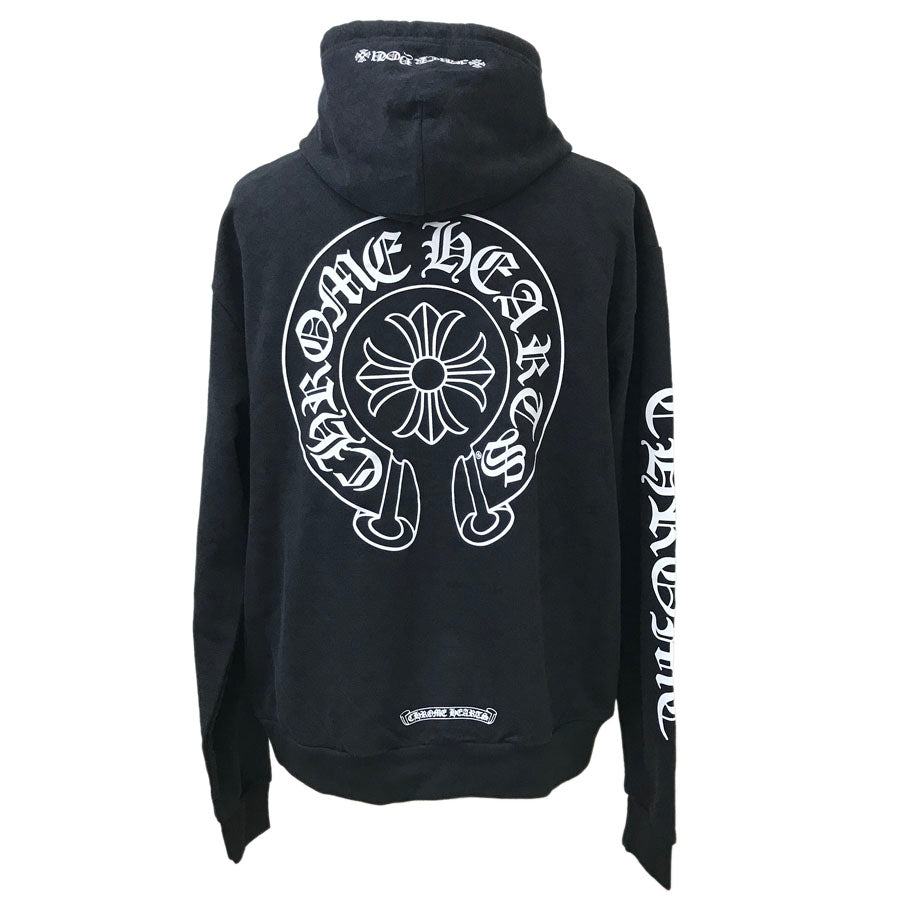CHROME HEARTS SWTSHRT U FLC ZP HD Zip Up Parka Size S Dagger Zip
