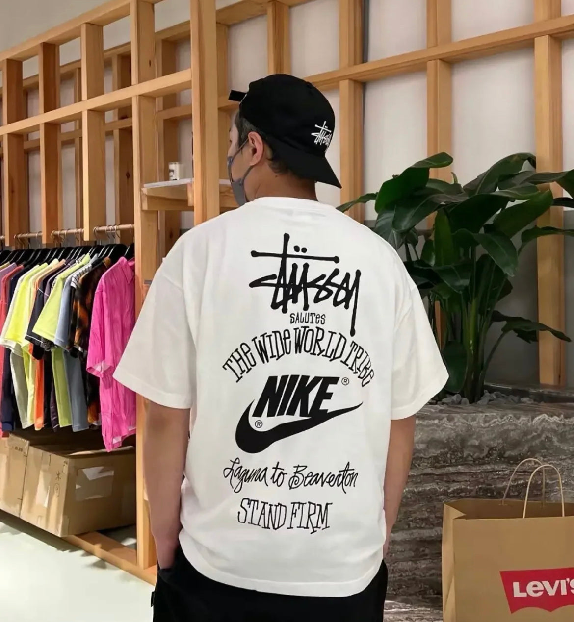 Nike x Stüssy The Wide World Tribe Tee White – Kicksxoff