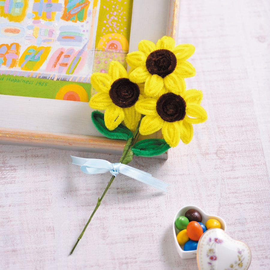 モールフラワーキット・ひまわり |生地 和柄/和布/ちりめん手芸通販布