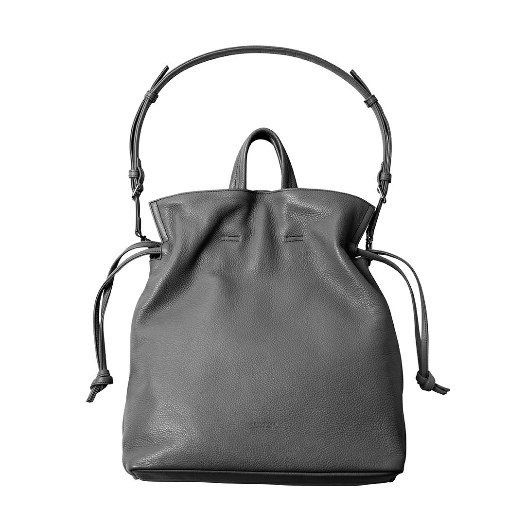 ソフトシュリンクレザー 2way巾着ショルダーバッグ | TC-OHS