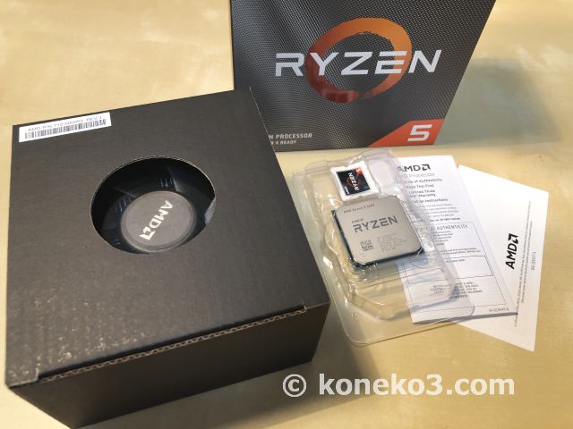 AMD｢Ryzen 5 3600｣と｢Wraith Stealth｣｢Wraith PRISM｣